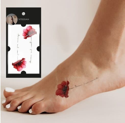 Тату &amp;quot;Червоні маки&amp;quot;, фото - 3