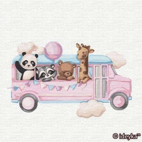 Набір для розпису по номерах. &amp;quot;Веселий автобус&amp;quot; 30*30см, фото - 1