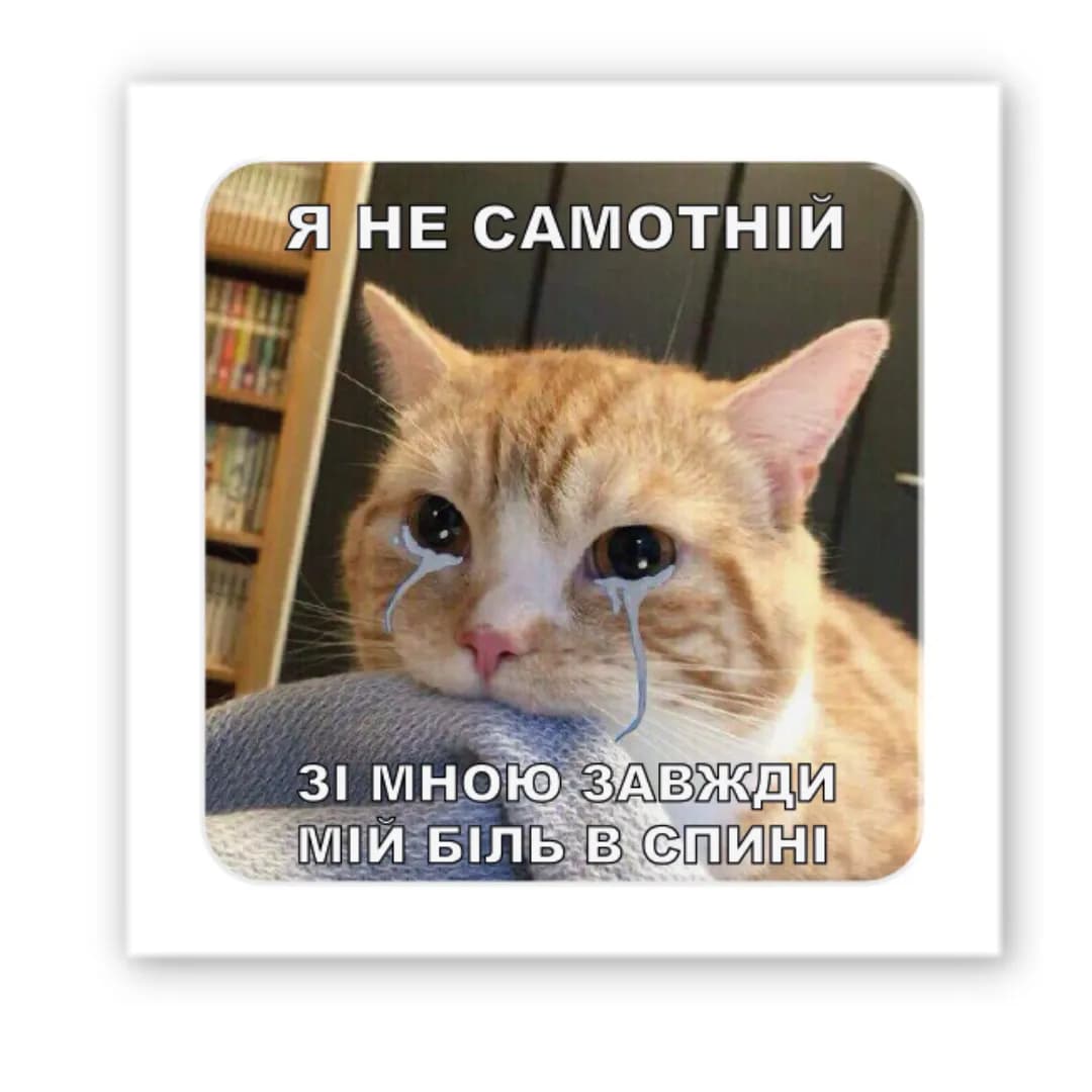 3D-стікер &amp;quot;Самотній кіт&amp;quot;, фото - 2