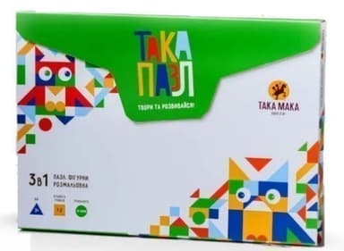 Пазл - набір 3 в 1 28ел. (синя,песик)