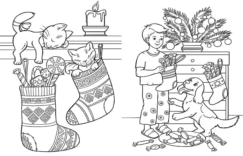 Велика книга розмальовок. Зимові свята, фото - 2