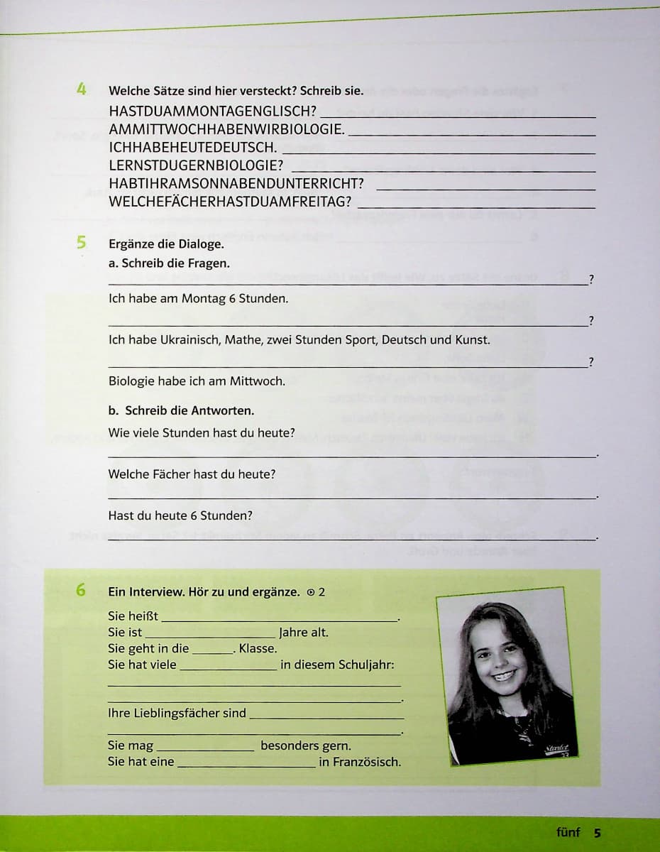Німецька мова. Deutsch. Parallelen NEU. Робочий зошит для 6-го класу (+ аудіосупровід), фото - 3