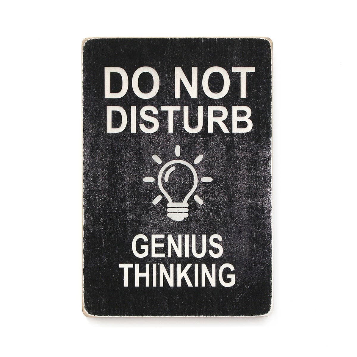 Постер &amp;quot;Do not disturb. Genius thinking. Black background&amp;quot;, фото - 1