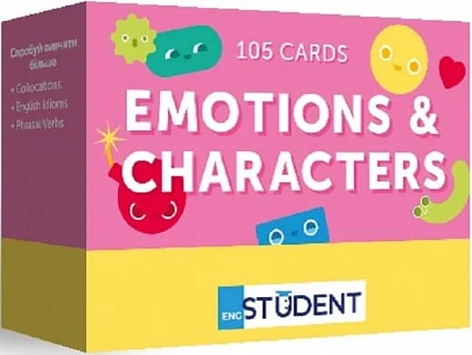 Картки для вивчення англійських слів. Emotions &amp; Characters / Емоції (105 флеш-карток), фото - 1