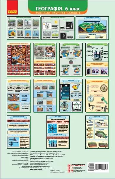 Географія. 6 класи. Плакати, фото - 1