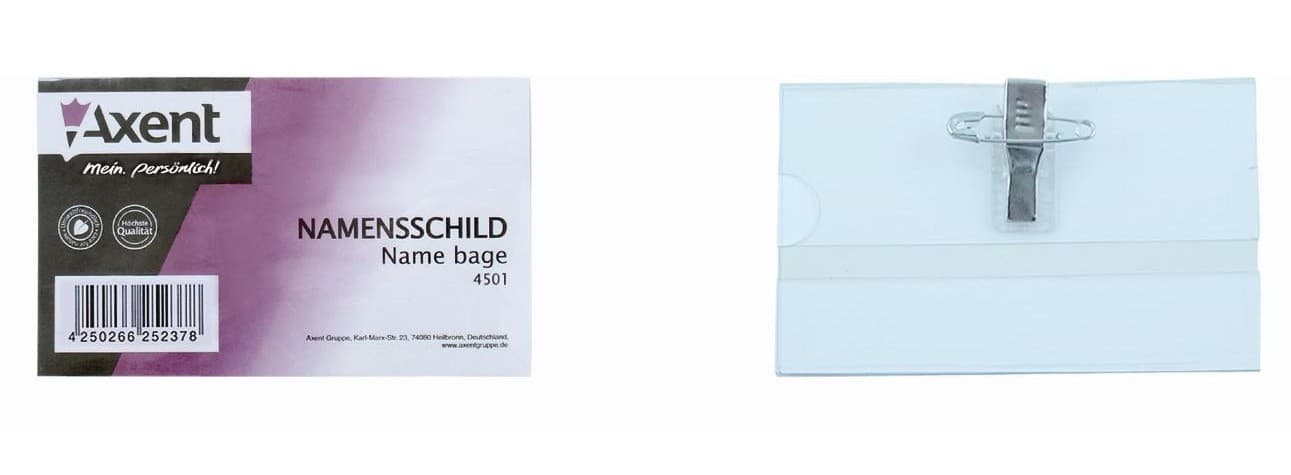 Бейдж на булавке 4501 Axent, фото - 1