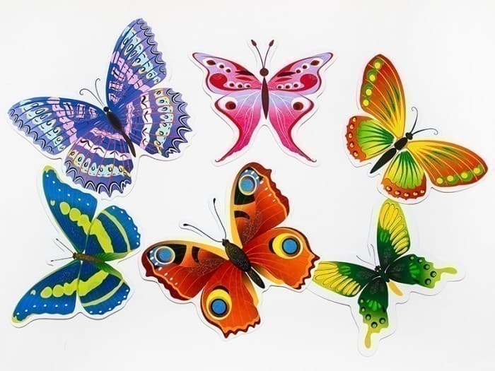 Набір прикрас із блискітками.Метелики(ред.), фото - 3