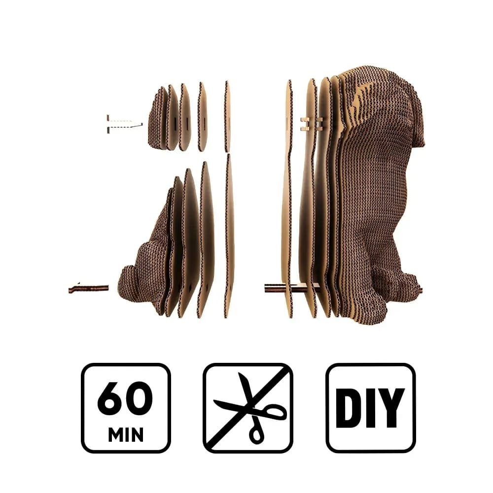 Картонний конструктор "Cartonic 3D Puzzle LABRADOR PUPPY", фото - 3