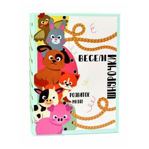 Настільна гра 30522 &amp;quot;Веселі шнурочки тварини&amp;quot;, фото - 1