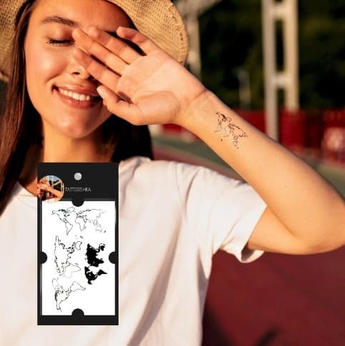 Тату &amp;quot;Карта Світу&amp;quot;, фото - 2