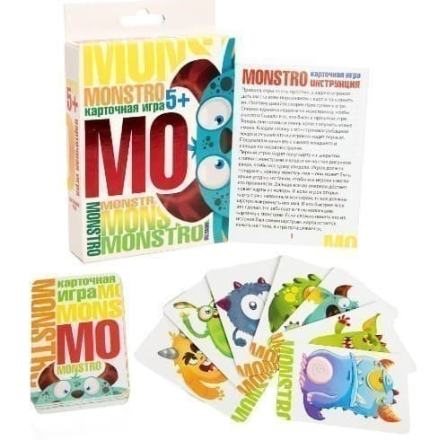 Настільна гра (рос) &amp;quot;Monstro&amp;quot;, в кор-ці 9,1-11,5-2,3 см, фото - 1