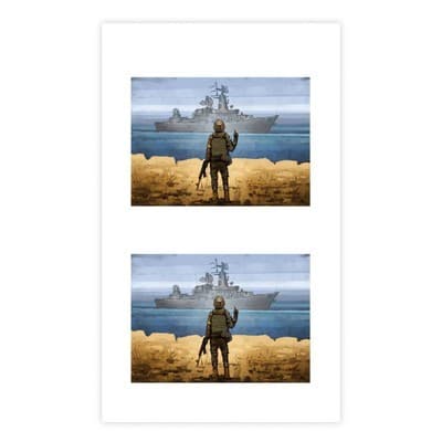 Тимчасові тату набір &amp;quot;Руский военний корабель іді...&amp;quot;, фото - 1