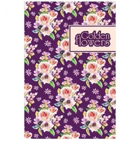 Блокнот TM Profiplan &amp;quot;Golden Flowers&amp;quot; purple, A5, фото - 1
