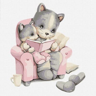 Набір для розпису по номерах. &amp;quot;Казки на ніч&amp;quot; 30х30см, фото - 1