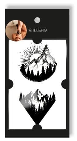 Тату &amp;quot; Світанок у горах&amp;quot;, фото - 2