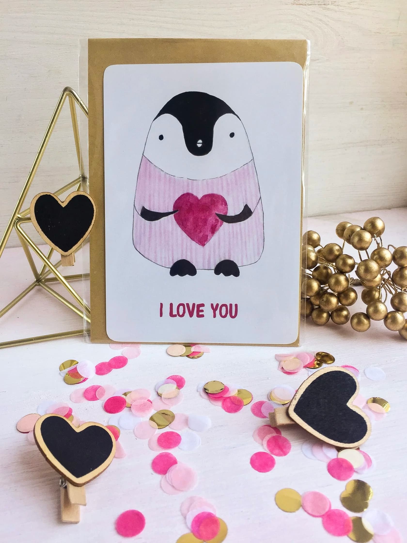 Листівка Penguin (Ilove you), фото - 1