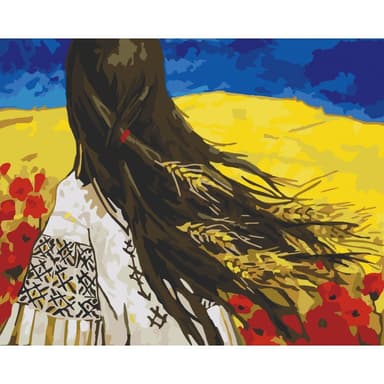 Набір для розпису &amp;quot;Сильна! Вільна! Незалежна!&amp;quot; 40*50 см