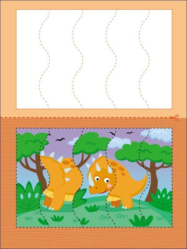 Пазли-розрізалки. Динозаврики, фото - 2