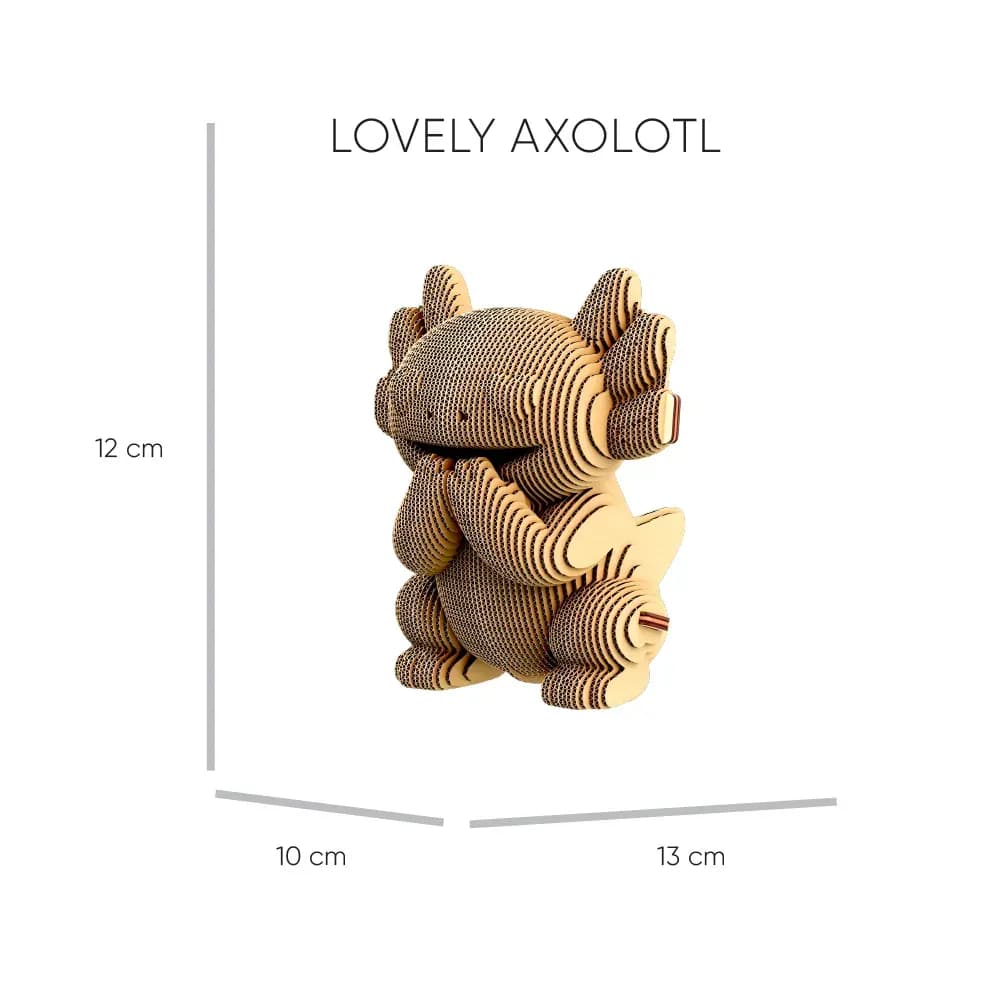 Картонний конструктор "Cartonic 3D Puzzle AXOLOTLS TRIO", фото - 3