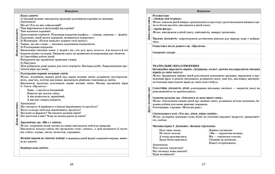 Розгорнутий календарний план. БЕРЕЗЕНЬ. Середній вік, фото - 3