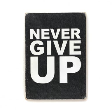 Постер &#39;Never give up&#39;