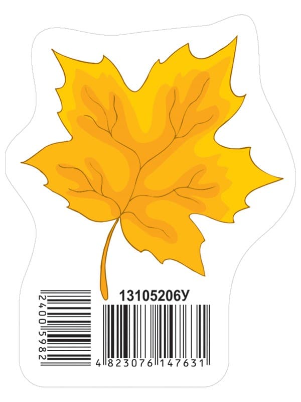 Прикраса.Осінній листок жовтий, фото - 1