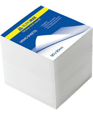 Папір для нотаток в картонній упаковці, ф. 68*68*28мм, фото - 1
