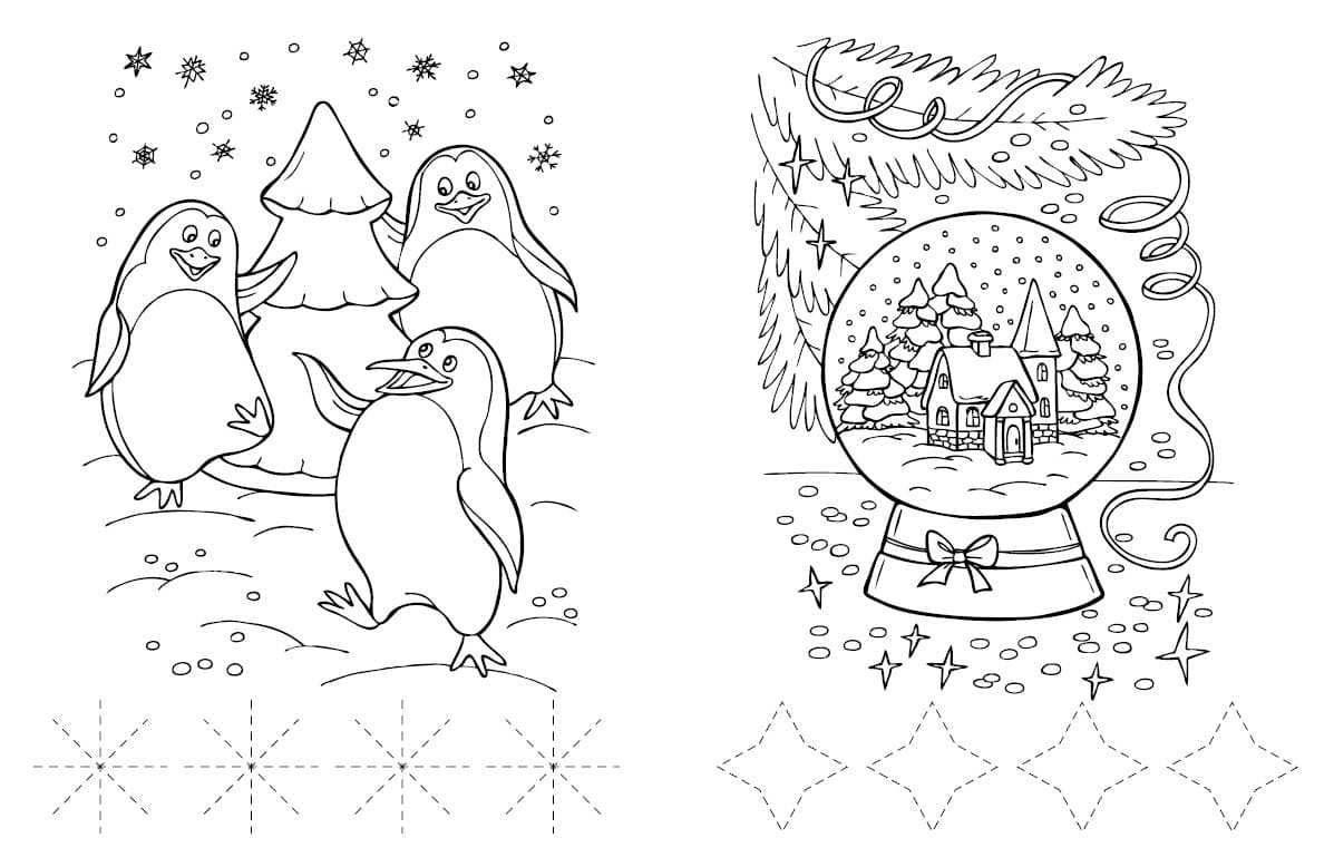 Розмальовка з прописами. Новий рік, фото - 3