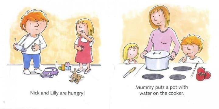 Nick and Lilly - In the kitchen - дитяча книга для вивч. англ.мови, фото - 3