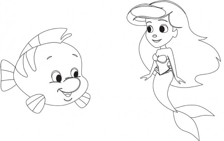 Книга Disney Маля. Гра з кольором. Русалонька, фото - 3