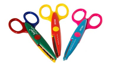 Ножиці 14 мм дет, зиг-заг JIP