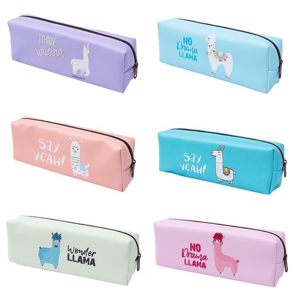 Пенал косметичка 21*5*3см Лама микс TIKI 53301-ТК, фото - 1