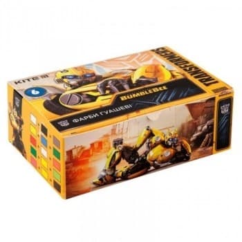 Гуашь Kite Transformers, 6 цветов (TF19-062), 4251458738649, фото - 1