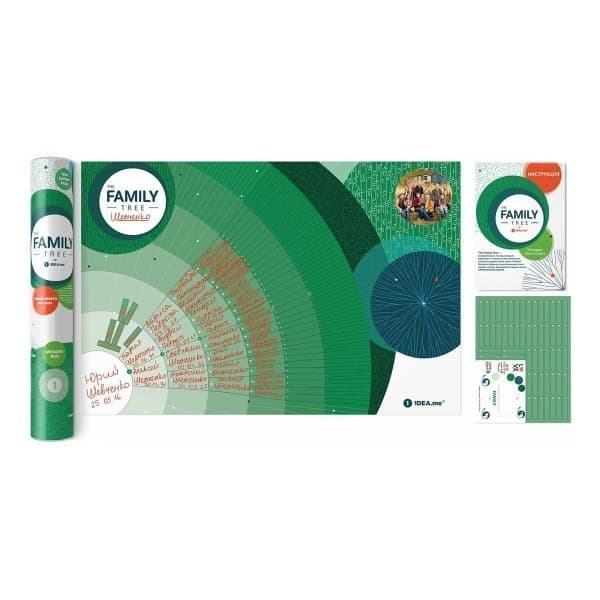Інтерактивний постер &amp;quot;Family Tree&amp;quot; рос.(тубус), фото - 1