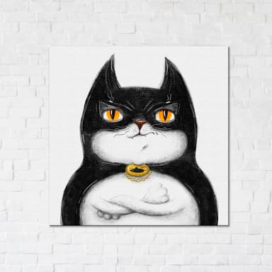 Постер &amp;quot;Котик Бетмен ©Маріанна Пащук&amp;quot;