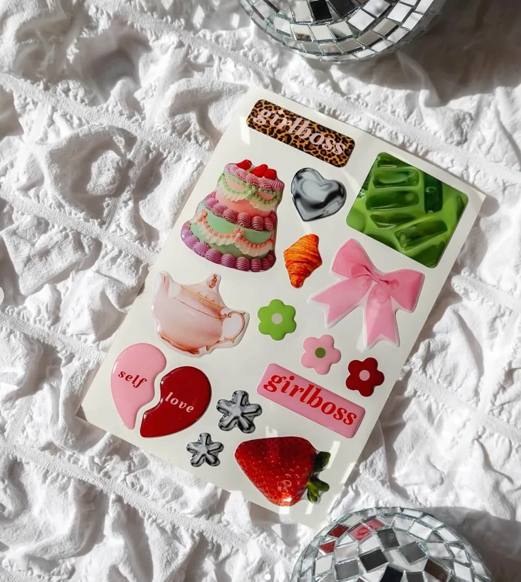 Об&#39;ємні стікери &amp;quot;Girlboss&amp;quot;, фото - 3