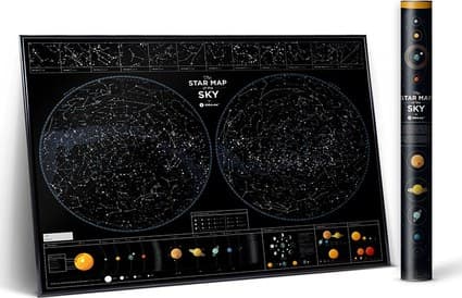 Карта зоряного неба &amp;quot;Star map of the sky&amp;quot; (тубус) (англ), фото - 1