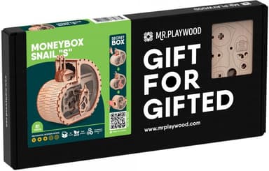 Механічна дерев&#39;яна 3D-модель &amp;quot;Равлик - скарбничка &amp;quot;S&amp;quot;