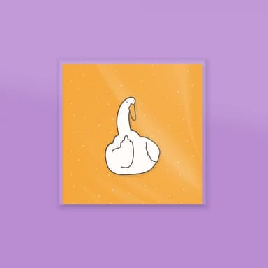 Значок з Гусем Фак