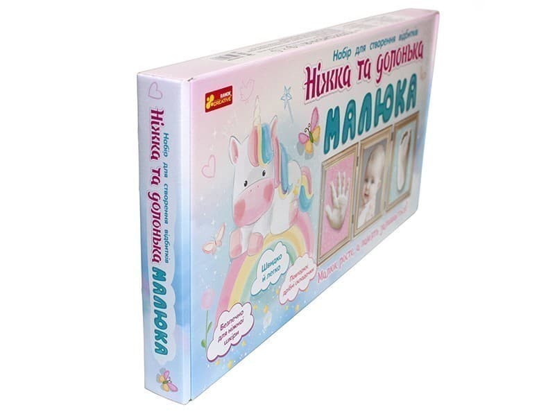 Набір.Ніжка та долонька малюка.Єдиноріг, фото - 3
