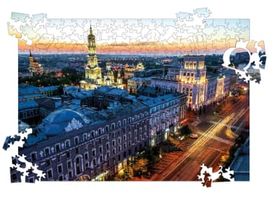 Пазл дерев&#39;яний &amp;quot;Успенський собор і центр Харкова&amp;quot;