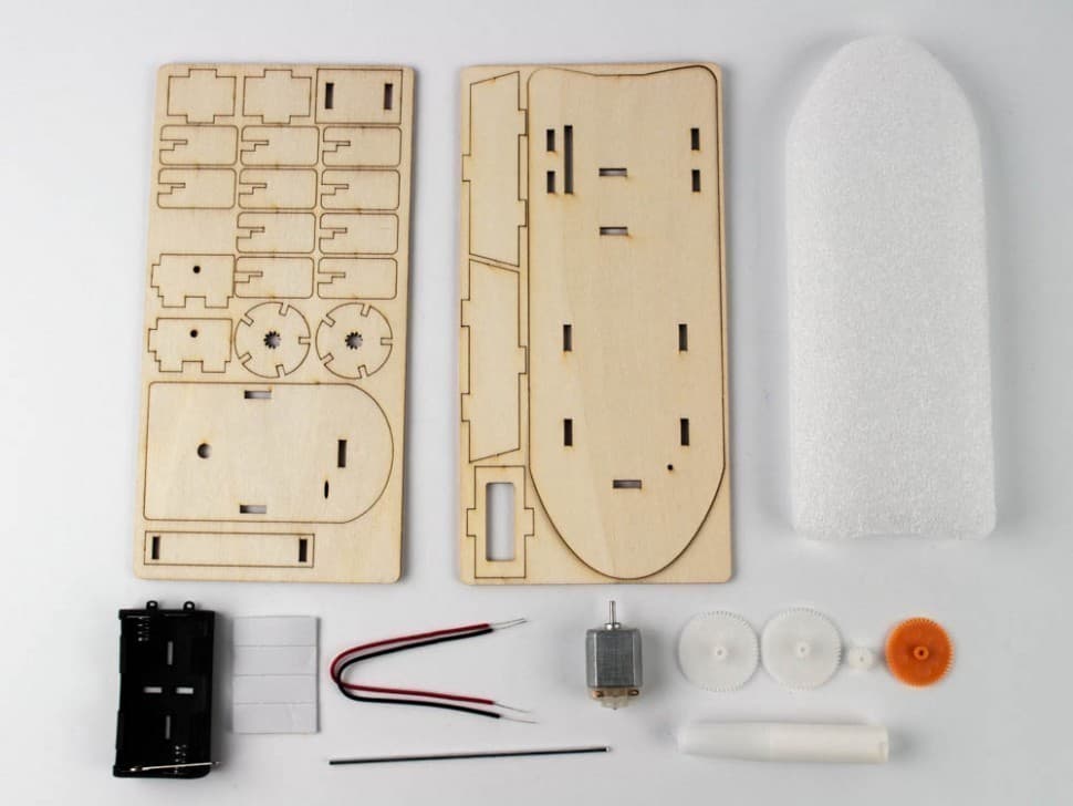 Електромеханічний конструктор Човен-колісник, фото - 3