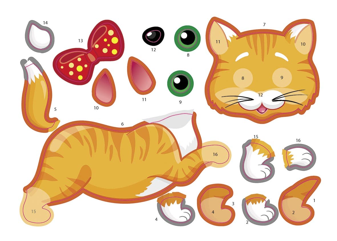 Малюнки з наліпок : Цуценя, фото - 2