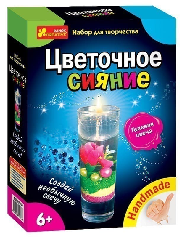 Цветочное сияние.Одна свеча, фото - 1