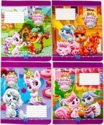 Комплект зошитів скоба 12 арк., коса лінія Серія Princess(25 шт в комплекті), фото - 1