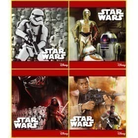 Зошит А5, скоба, 24 арк., лінія, офсет, STAR WARS