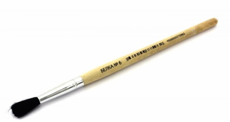 Кисточки (Белка) №6 натуральная, фото - 1