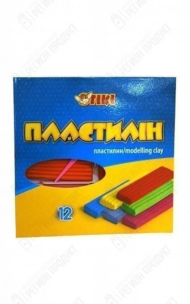 Пластилін 12кол 240гр TІКІ 52102-ТК
