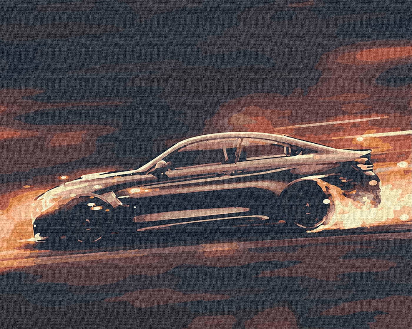 Набір для розпису по номерах. &amp;quot;Шалена швидкість&amp;quot; 40х50см, фото - 1