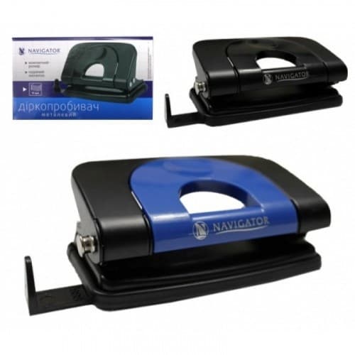 Діркопробивач 10арк металевий Navigator 75344-NV, фото - 1